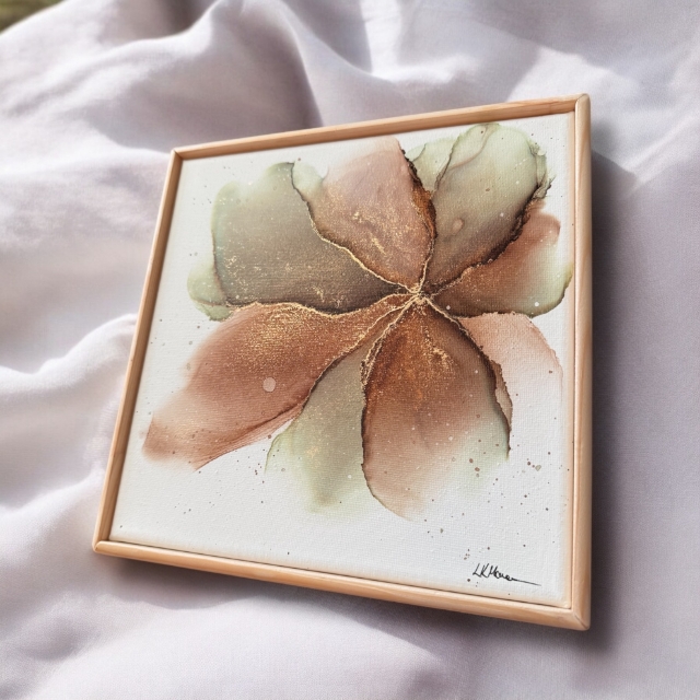 Kép A Föld lelke- Alcohol ink festmény